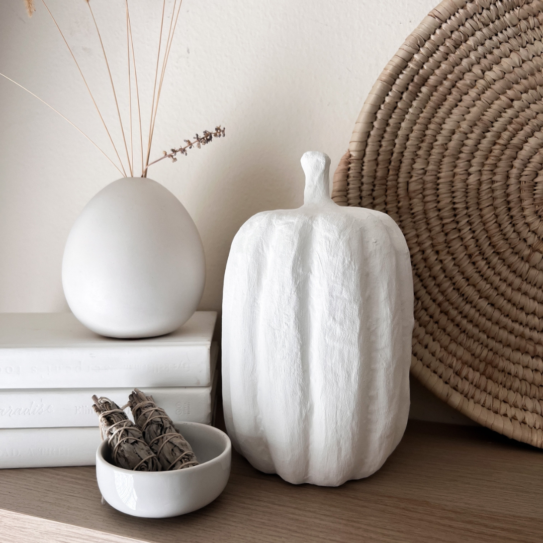 10" Papier Mâché Gourd