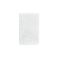 Bianco Carrara Marble Asymmetric Bookends