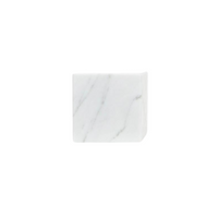 Bianco Carrara Marble Asymmetric Bookends