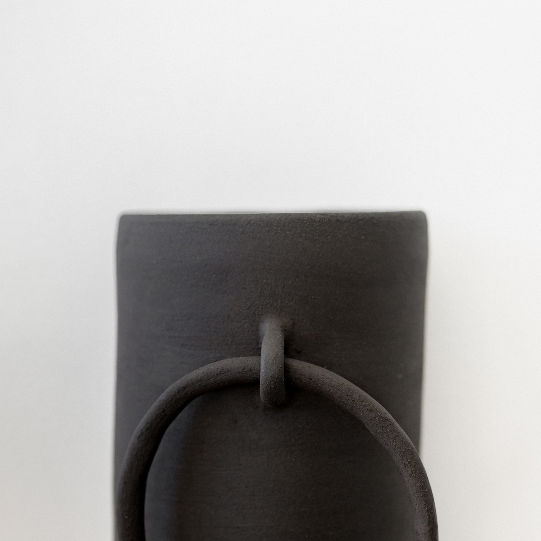 Big Ring Raw Handmade Ceramic Vase