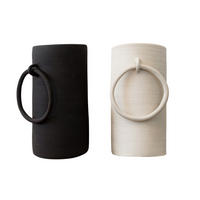 Big Ring Raw Handmade Ceramic Vase
