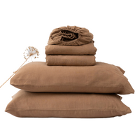 Camel Linen Sheet Set