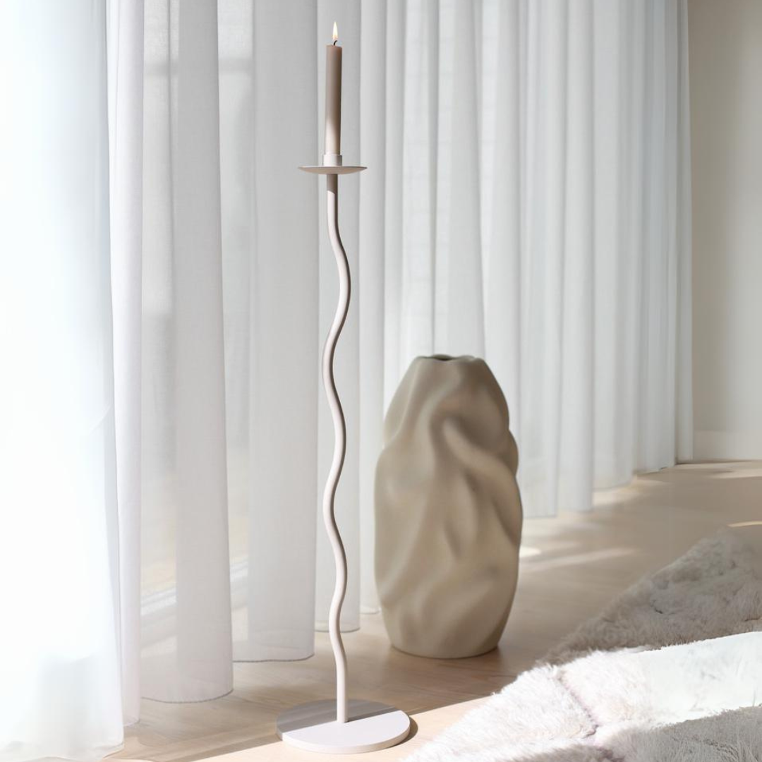 Cooee Curved Candleholder, Floor