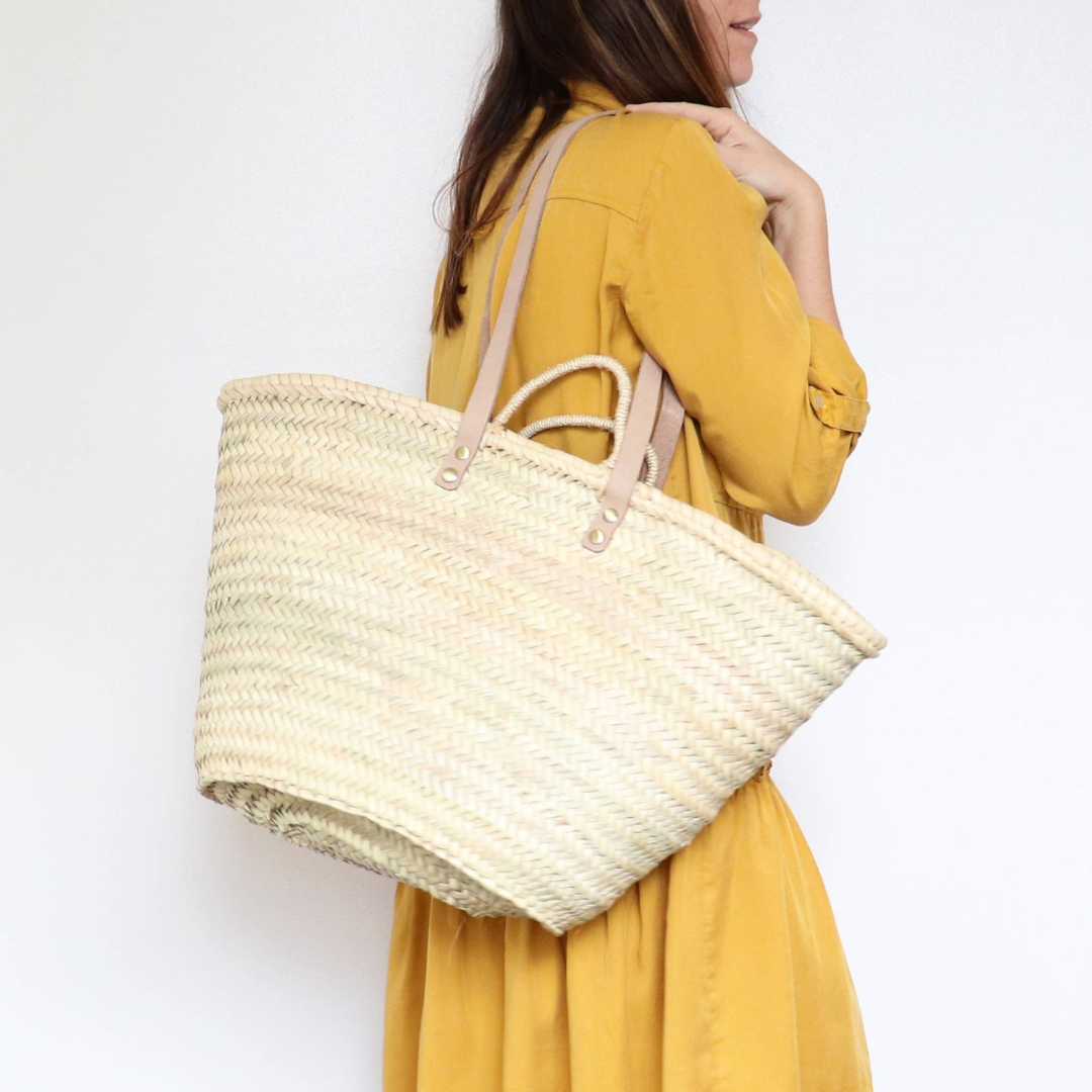 Cressida Straw Basket Bag