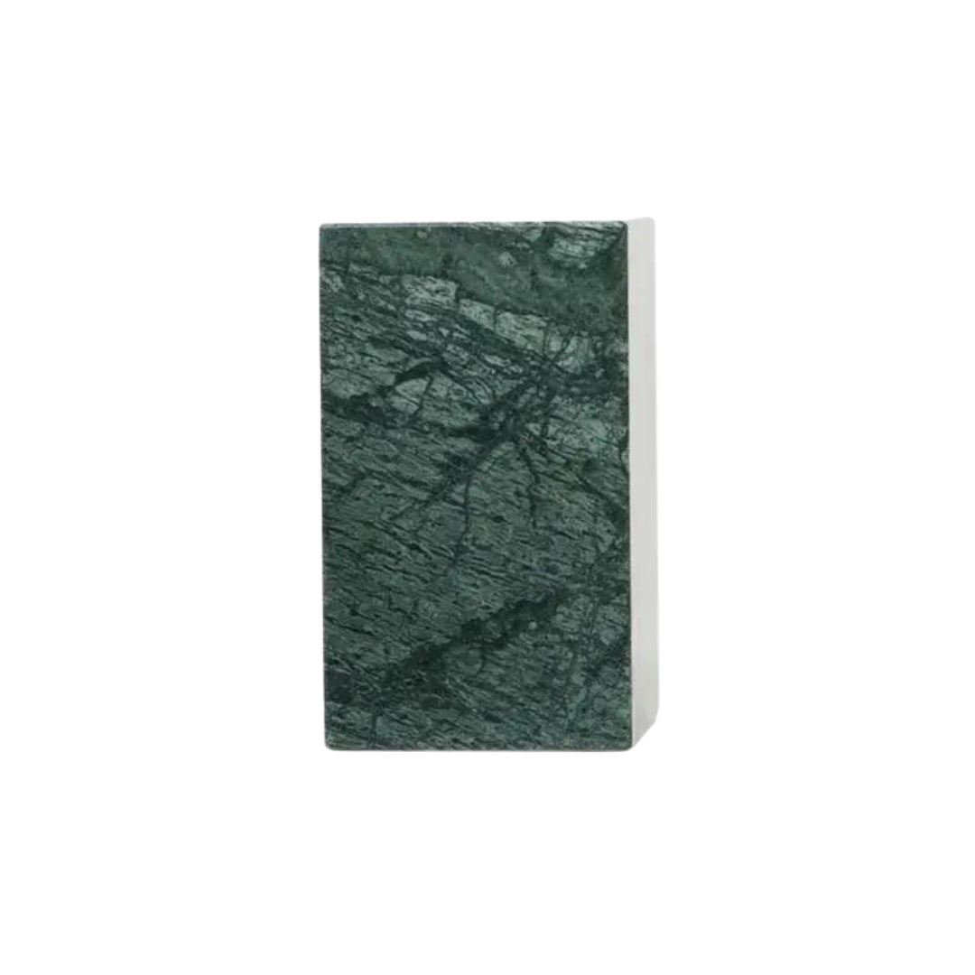 Empress Green Marble Asymmetric Bookends
