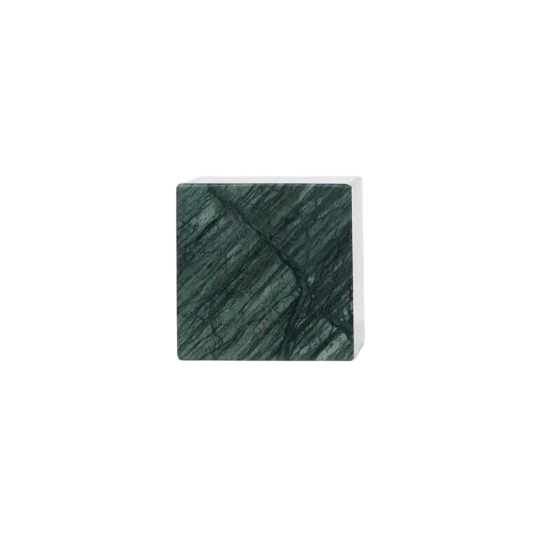Empress Green Marble Asymmetric Bookends
