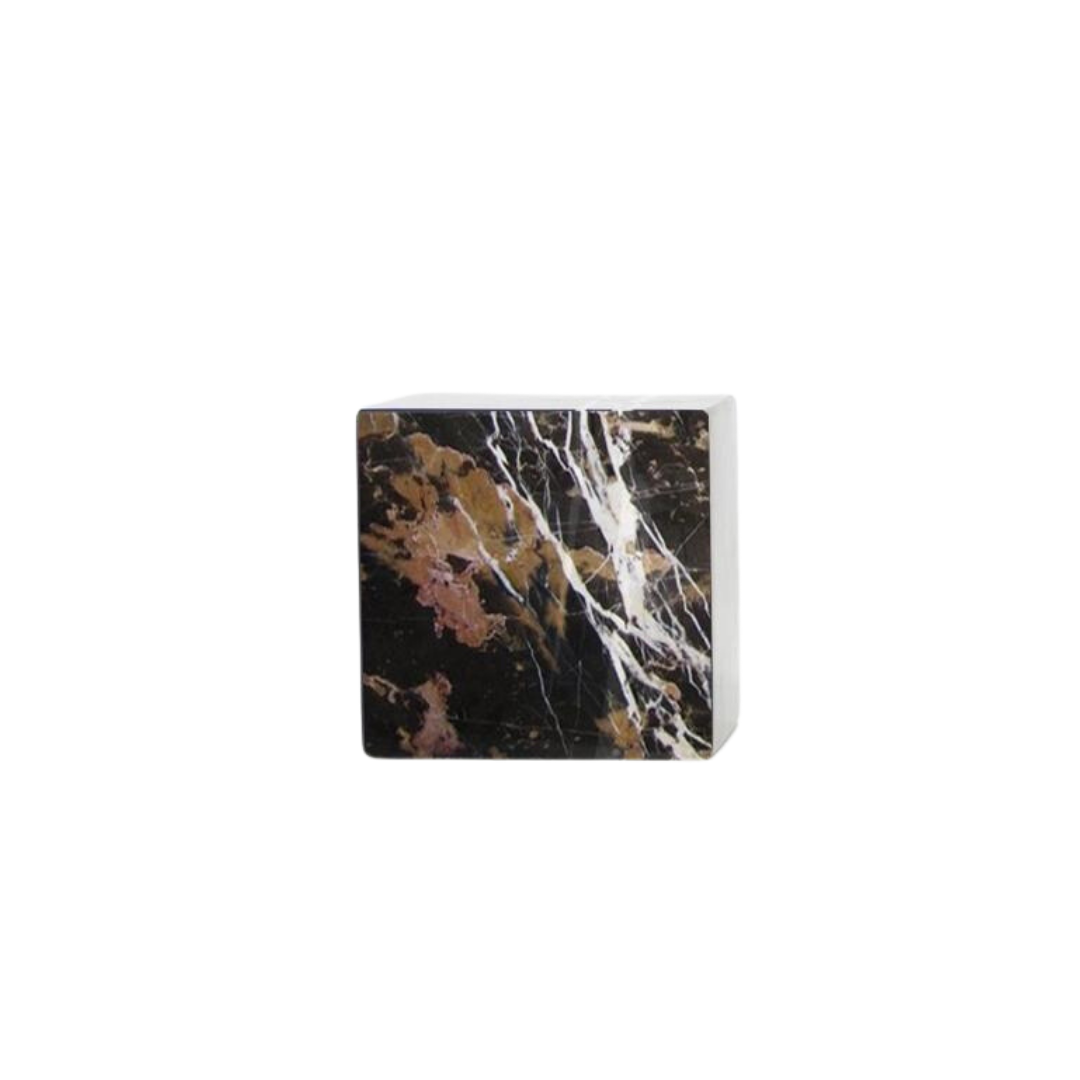 Golden Black Marble Asymmetric Bookends