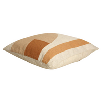 Geo Shapes Handcrafted Throw Pillow, Earth