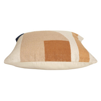 Geo Shapes Handcrafted Throw Pillow, Earth