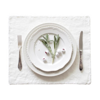 Linen Placemat with Fringe