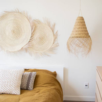 Soleil Fringe Straw Wall Decor