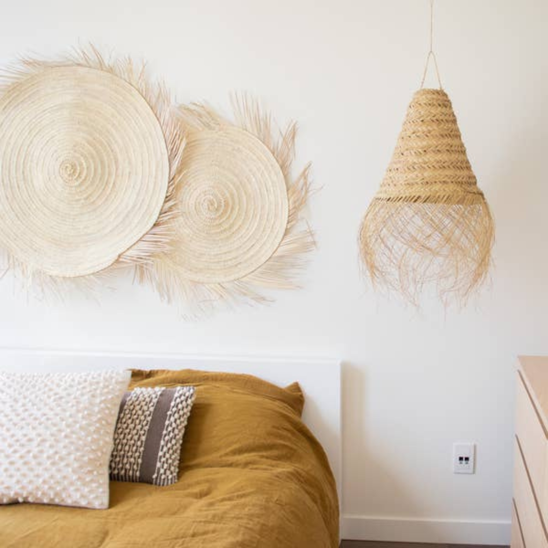 Soleil Fringe Straw Wall Decor