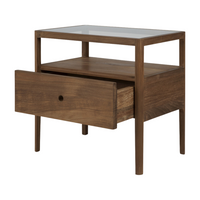 Spindle Bedside Table, Teak