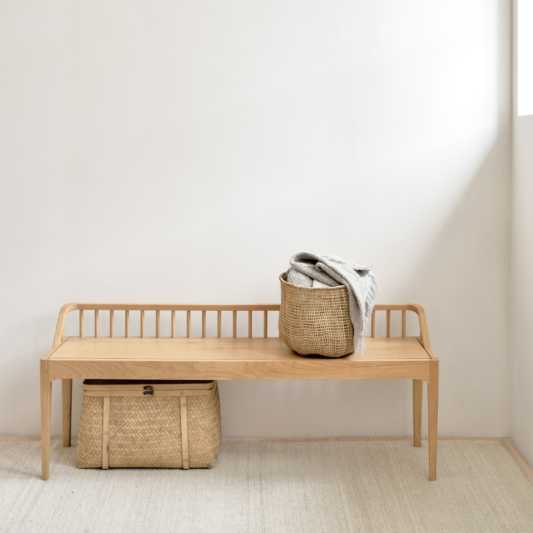 Spindle Bench, Oak