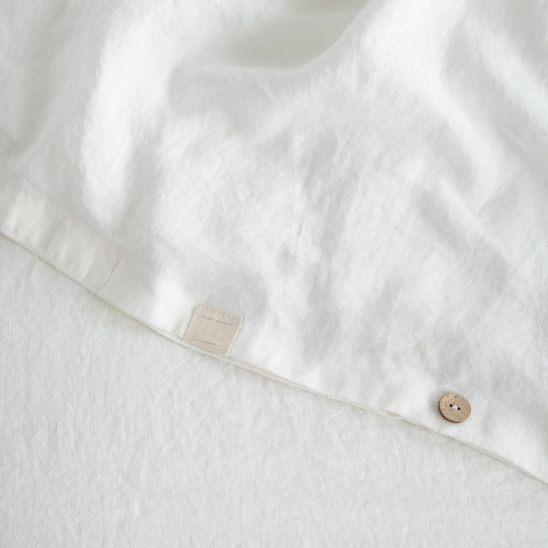 White Linen Duvet Cover Set