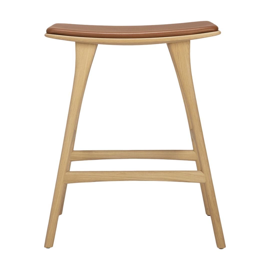 Osso Leather Counter Stool