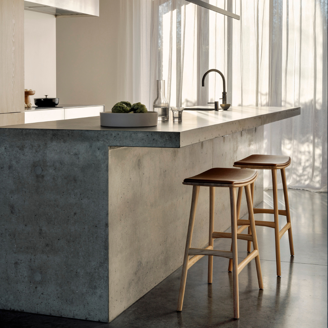 Osso Leather Counter Stool