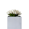10" Real Touch White Tulip Bundle, Set of 8