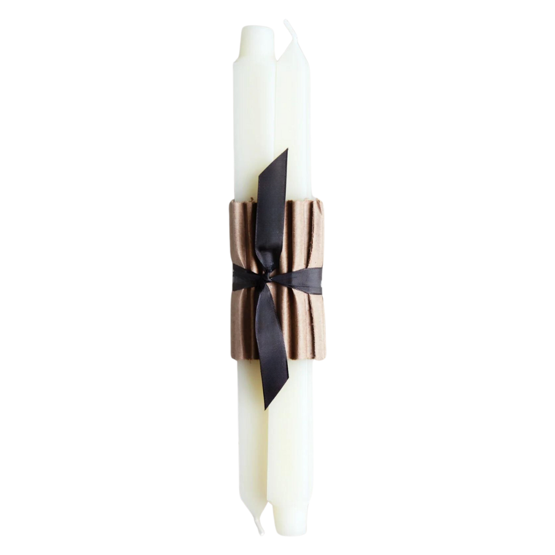 12" Beeswax Square Taper Candles