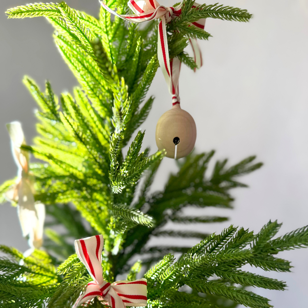 2" Wood Bell Ornaments