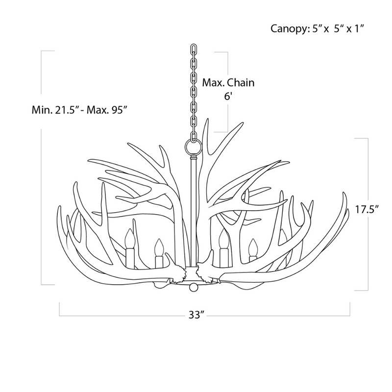 Antler Chandelier