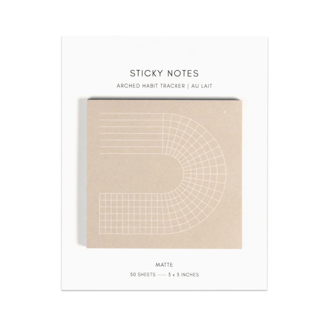 Arched Habit Tracker Sticky Notes