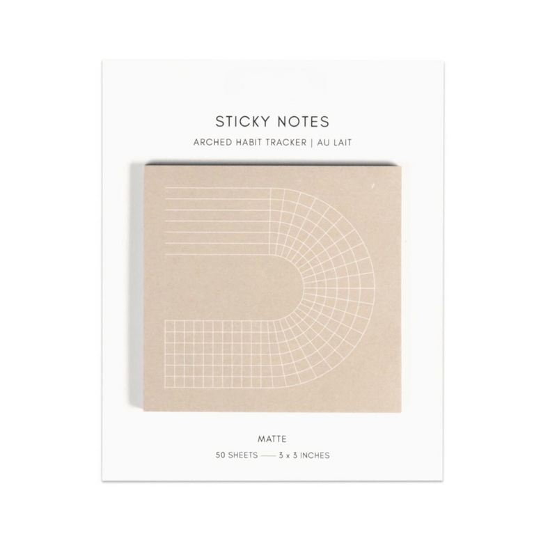 Arched Habit Tracker Sticky Notes