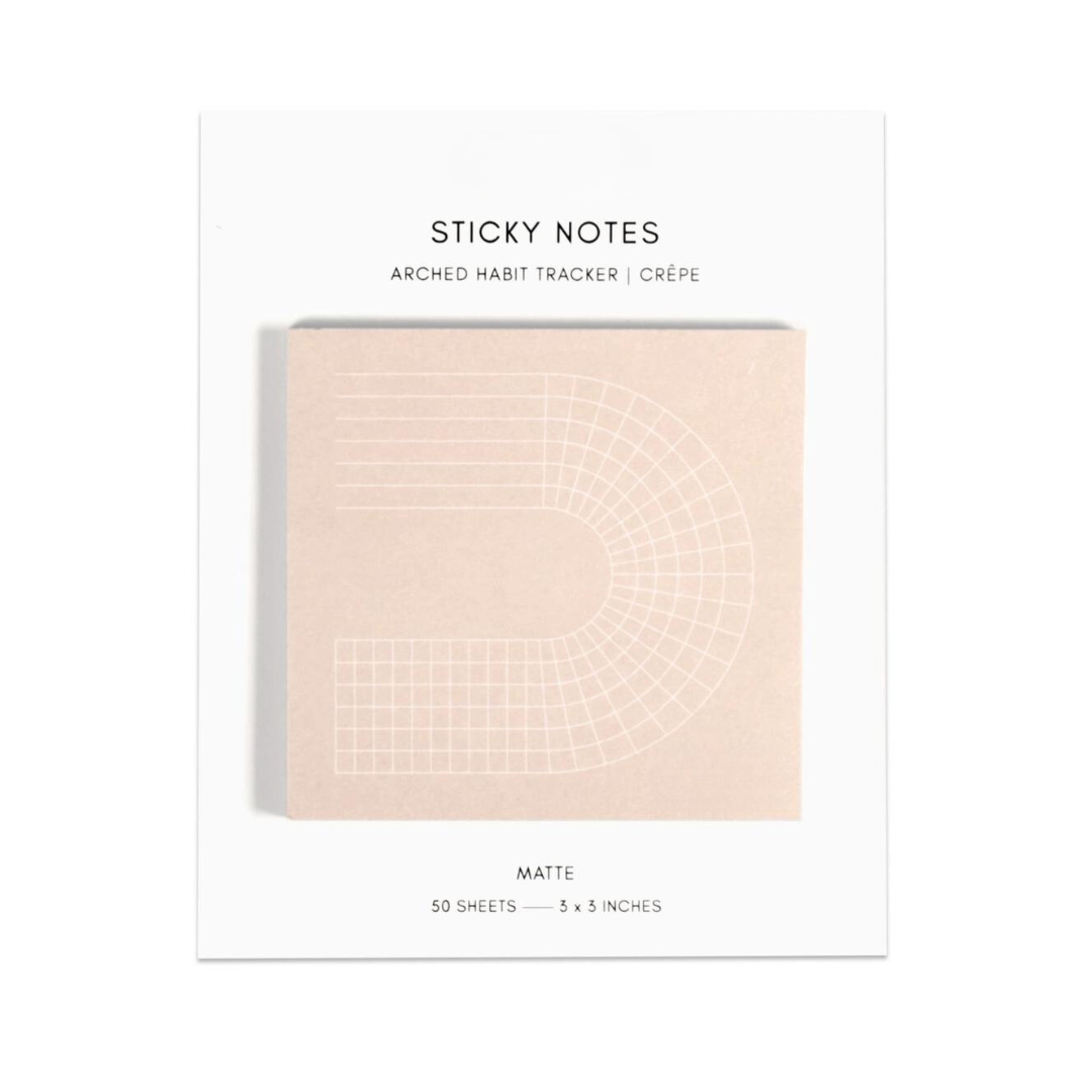 Arched Habit Tracker Sticky Notes