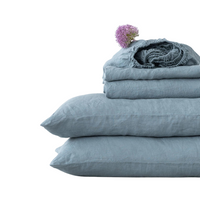 Blue Fog Linen Sheet Set