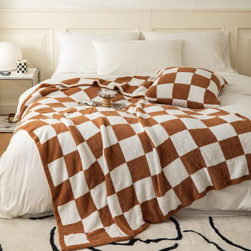 Buffalo Checkerboard Throw, Rust