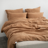 Camel Linen Duvet Cover Set