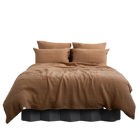Camel Linen Duvet Cover Set