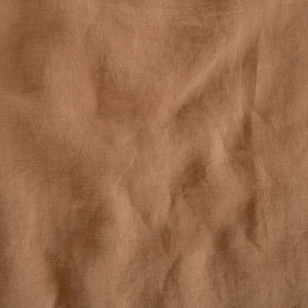 Camel Linen Duvet Cover Set