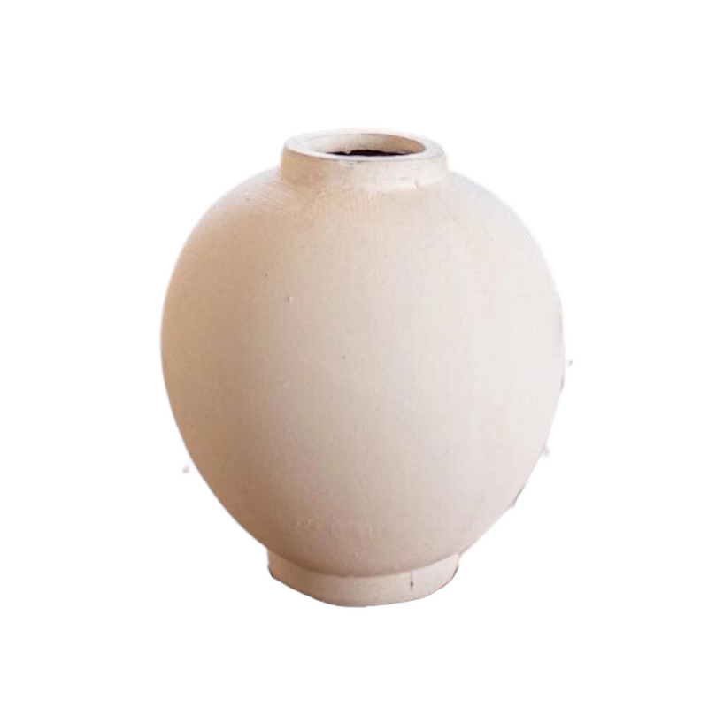 Chios Cream Round Vase