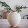 Chios Cream Round Vase