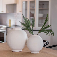 Chios Cream Round Vase
