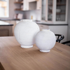 Chios White Round Vase
