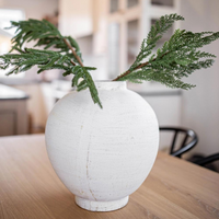 Chios White Round Vase