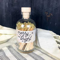 Christmas Merry & Bright Gold Vintage Apothecary