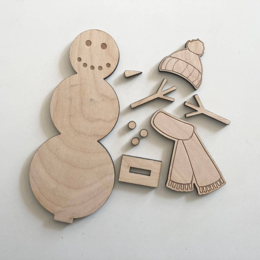 Decorate Build Your Own Snowman Kit