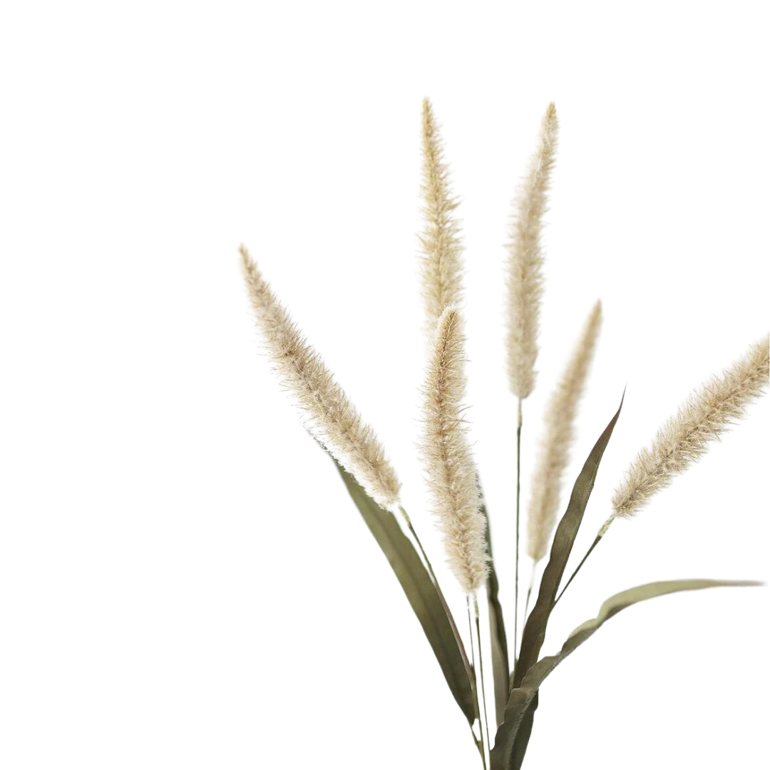 36" Fake Foxtail Fall Grass in Beige