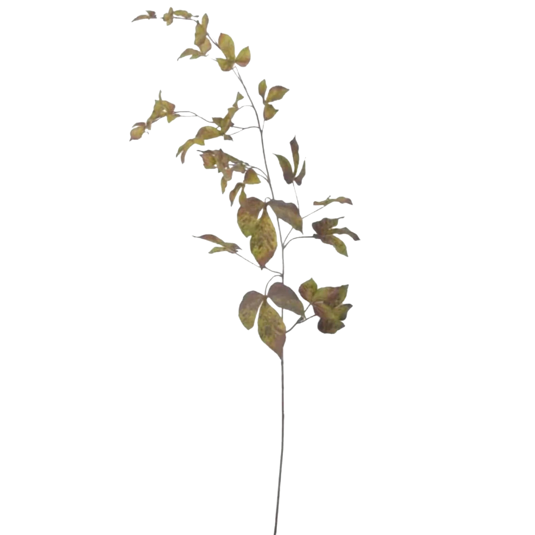 Faux Grape Ivy Branch Green Eggplant - 48"
