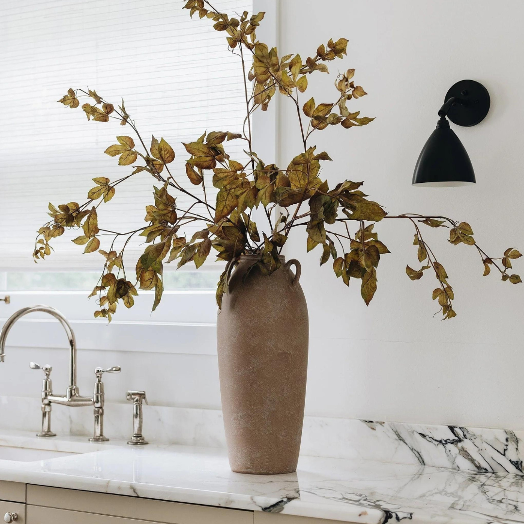 Faux Grape Ivy Branch Green Eggplant - 48"