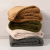 Faux Teddy Fur Throw, Mocha