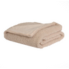 Faux Teddy Fur Throw, Beige