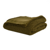 Faux Teddy Fur Throw, Green