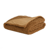 Faux Teddy Fur Throw, Mocha