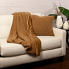 Faux Teddy Fur Throw, Mocha