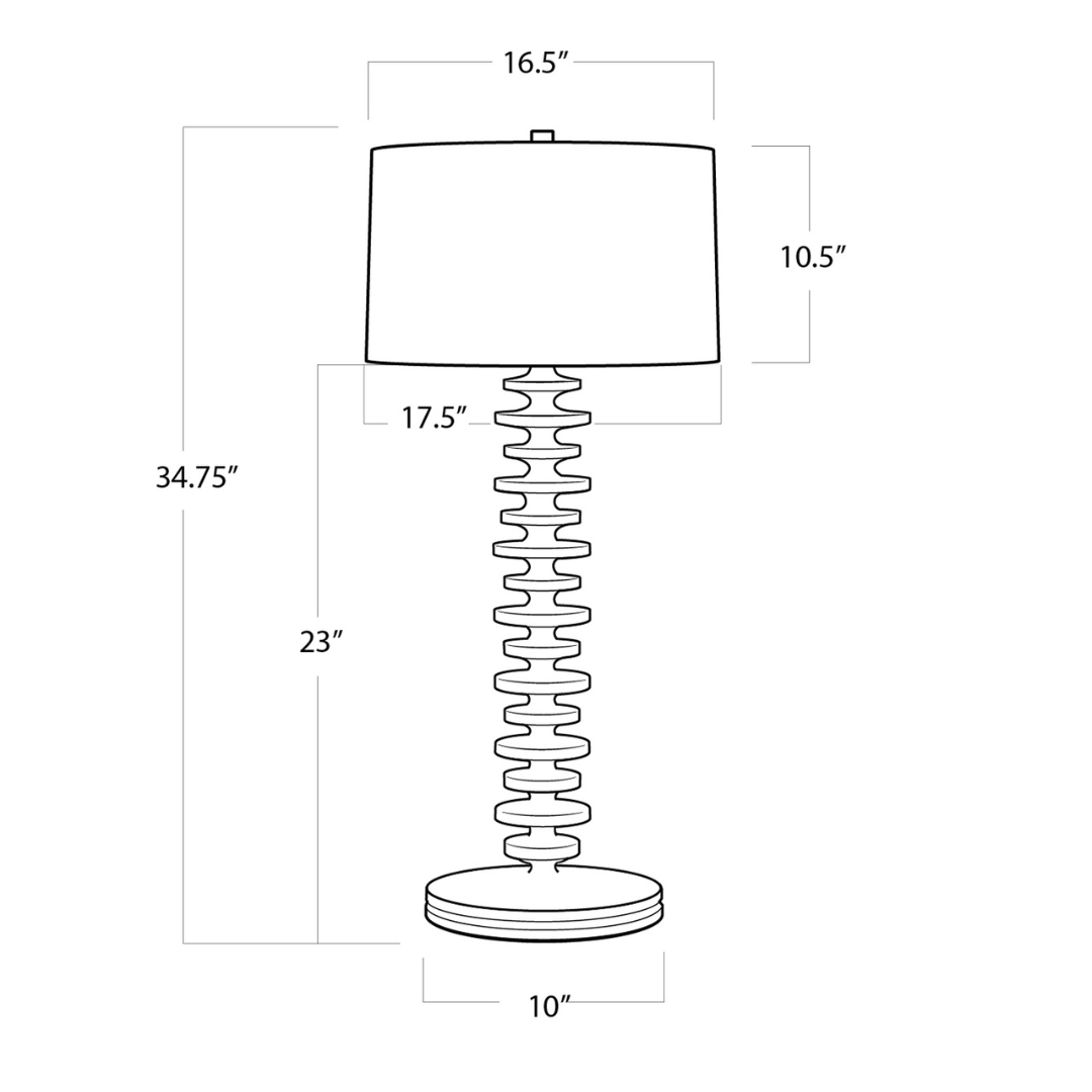 Fishbone Buffet Lamp