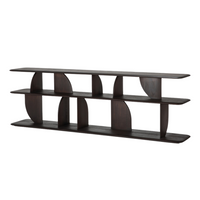 Geometric Sofa Console, Teak